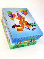 Deko Karton Bauli  Motiv TeddyOriginal- Bauli aus Mailand Aufbwahrungsbox