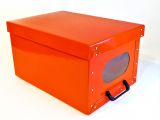 Deko-Karton Handbox Ordnungsbox Rot Aufbewahrungsbox