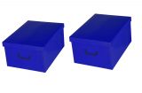Ordnungsboxen Box Clip 2er Set Blau