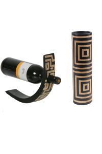 Mangoholz Flaschenhalter & Vase Quadrate Set  Afrika  Designvase