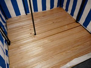 Stoffschrank Cabina-Mare blau weiß Evoluzione Mailand Design
