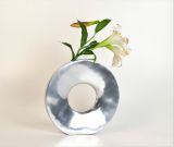 Aluminium Vase rund